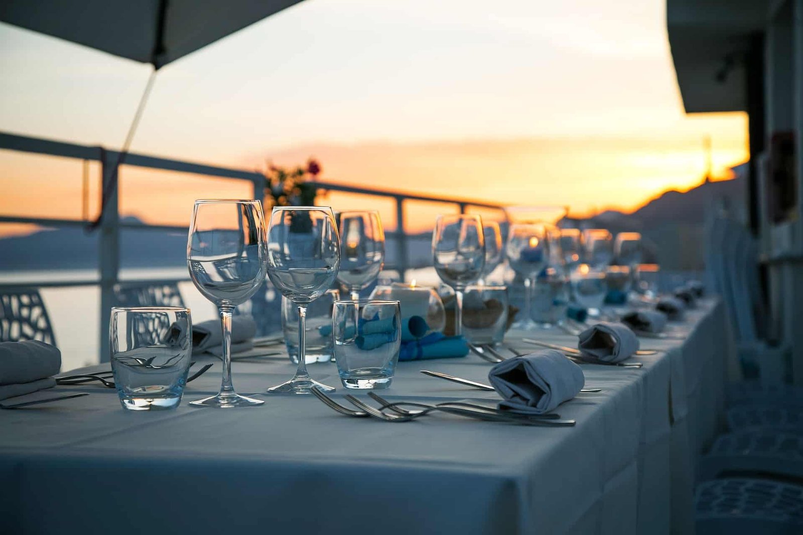 Table setting in Vineyards in Shamong Estate